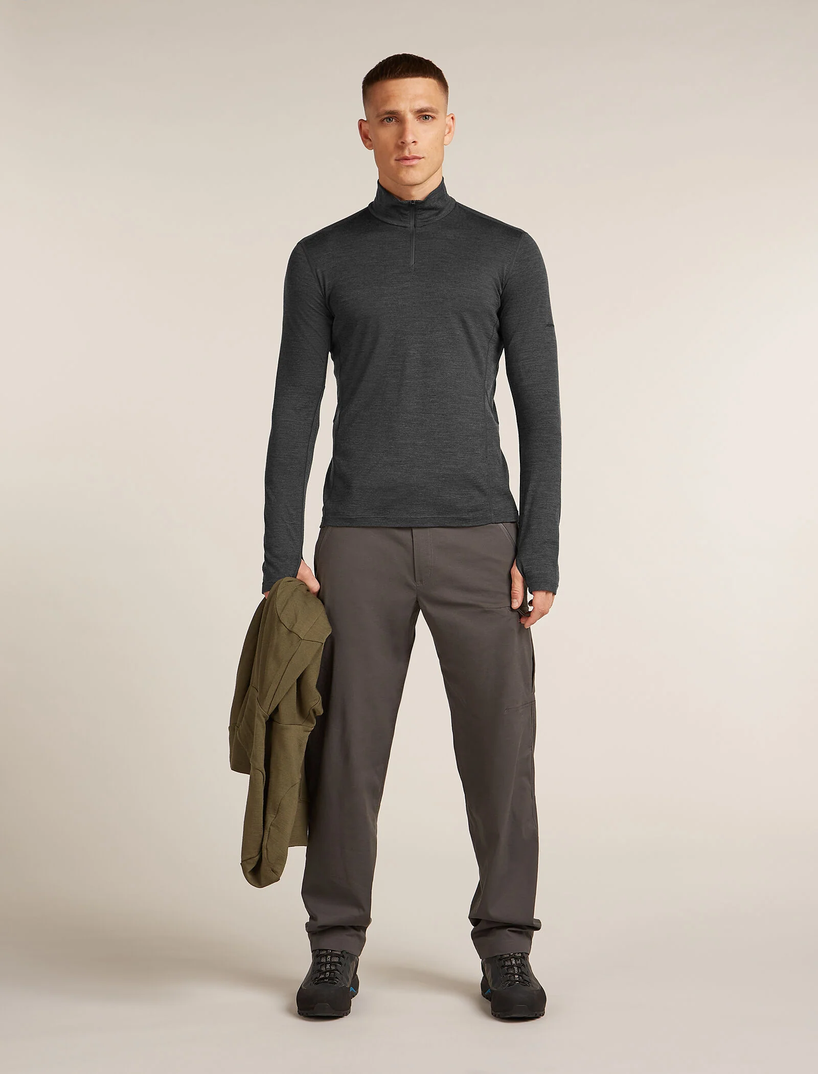 Men's 200 MerinoFine™ Ace Long Sleeve Half Zip Thermal Top