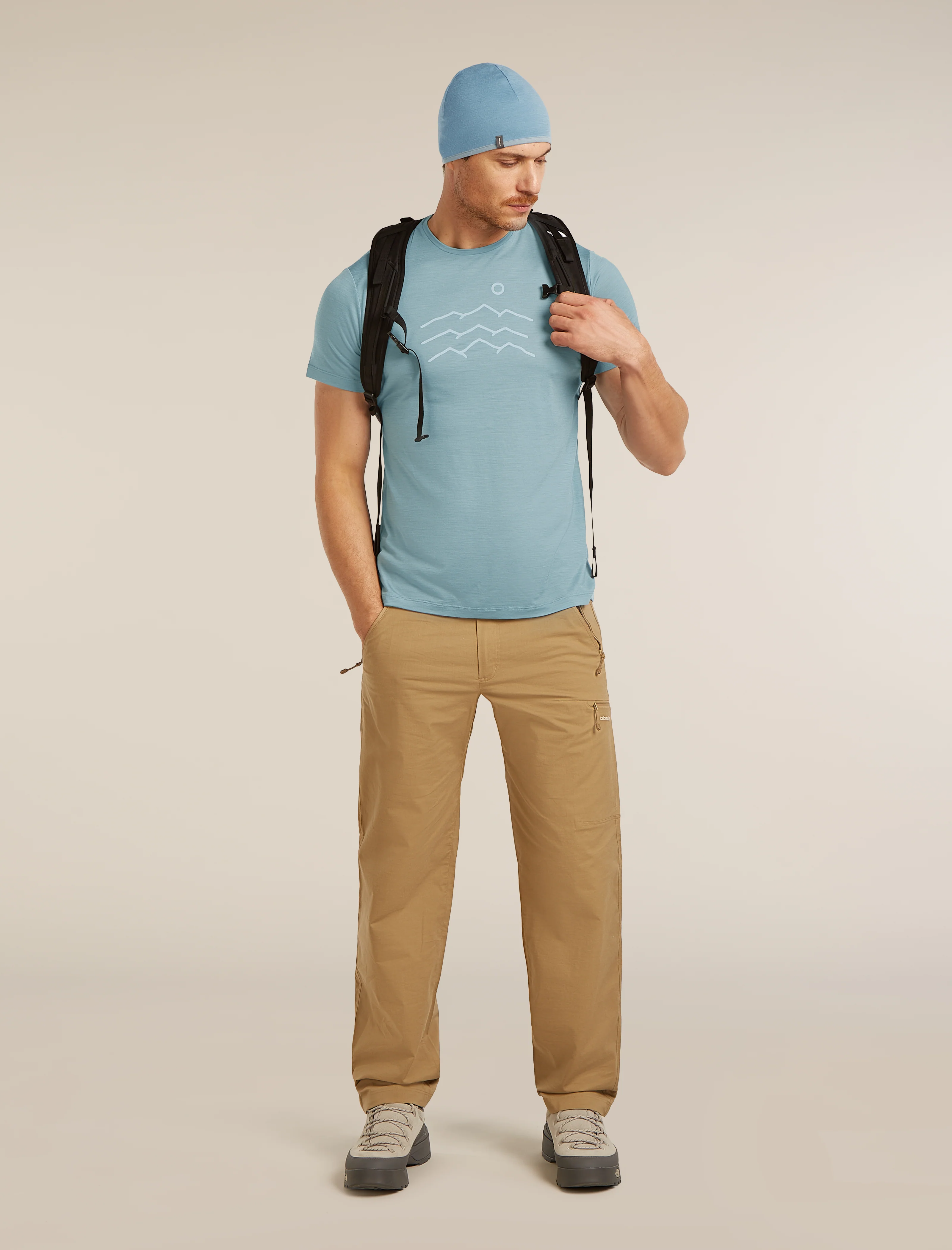 Men's Merino Blend 125 Cool-Lite™ Sphere Short Sleeve Tee Across The Peaks