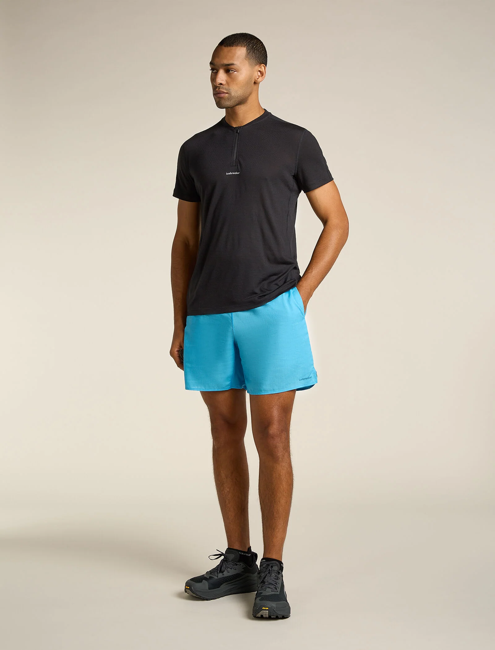 Men's Merino Blend 125 Cool-Lite™ Speed Short Sleeve Quarter Zip Top