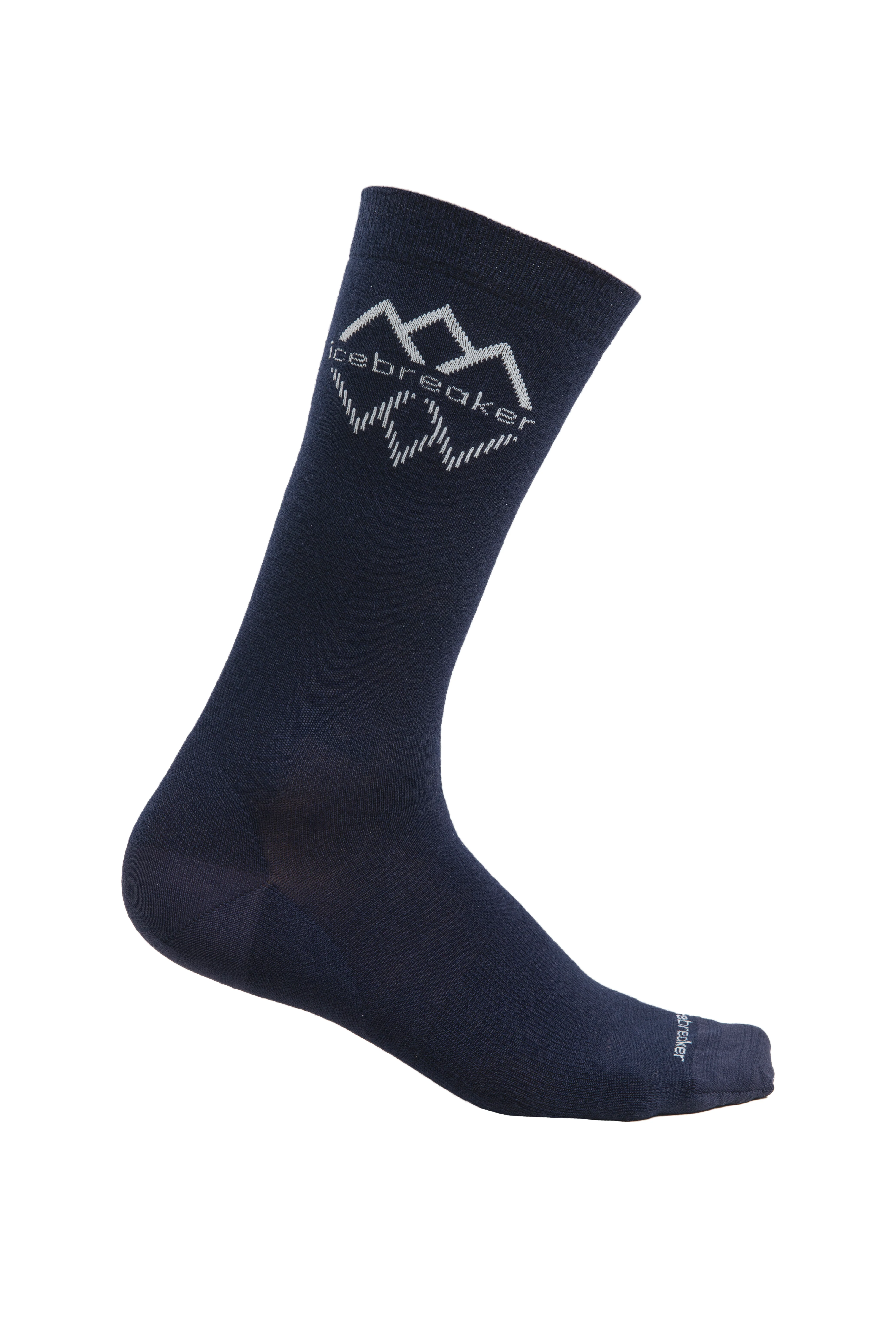 Men's Merino Lifestyle Fine Gauge Crew IB Logo Reflections Socks