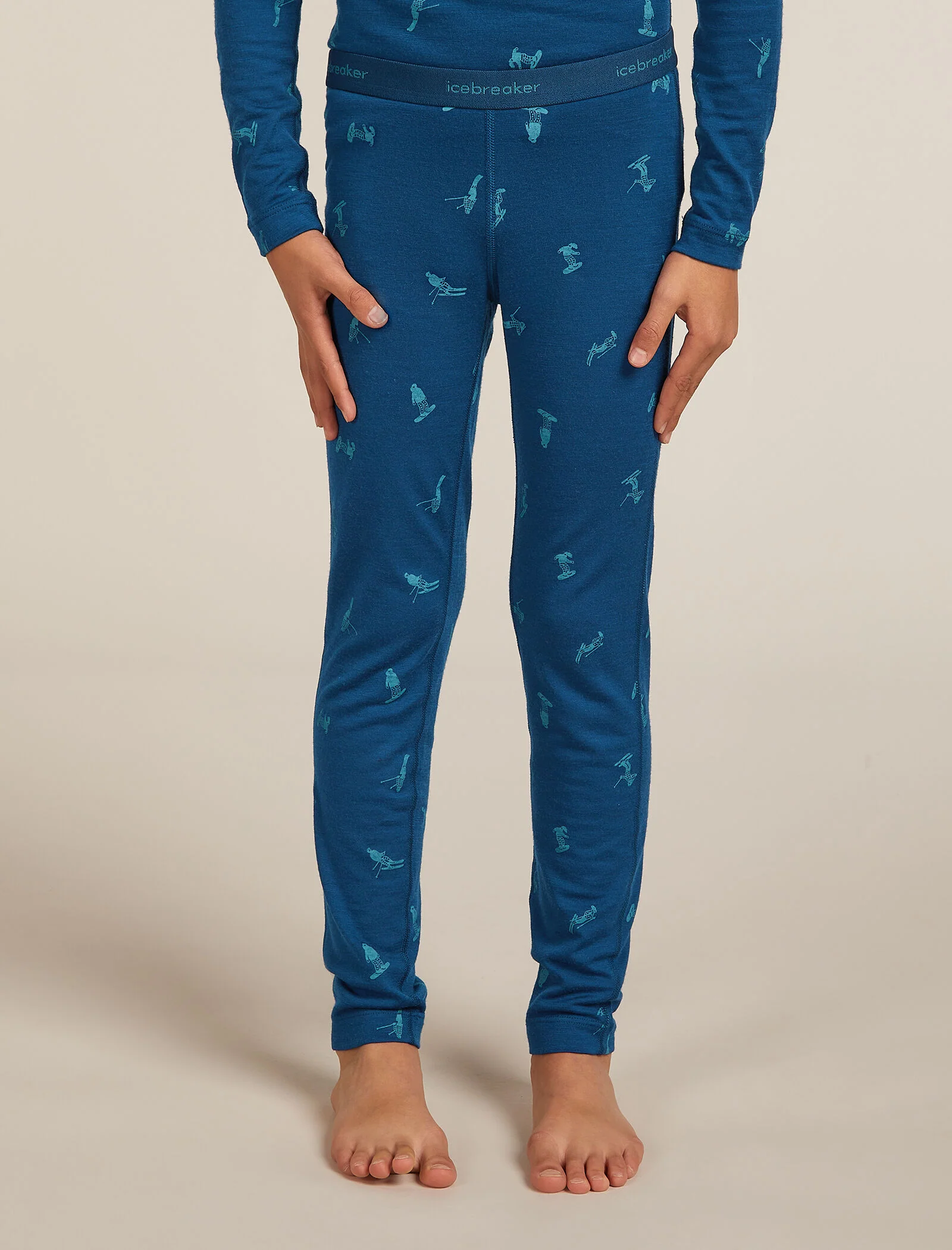 Kids’ Merino 200 Oasis Thermal Leggings Snow Day