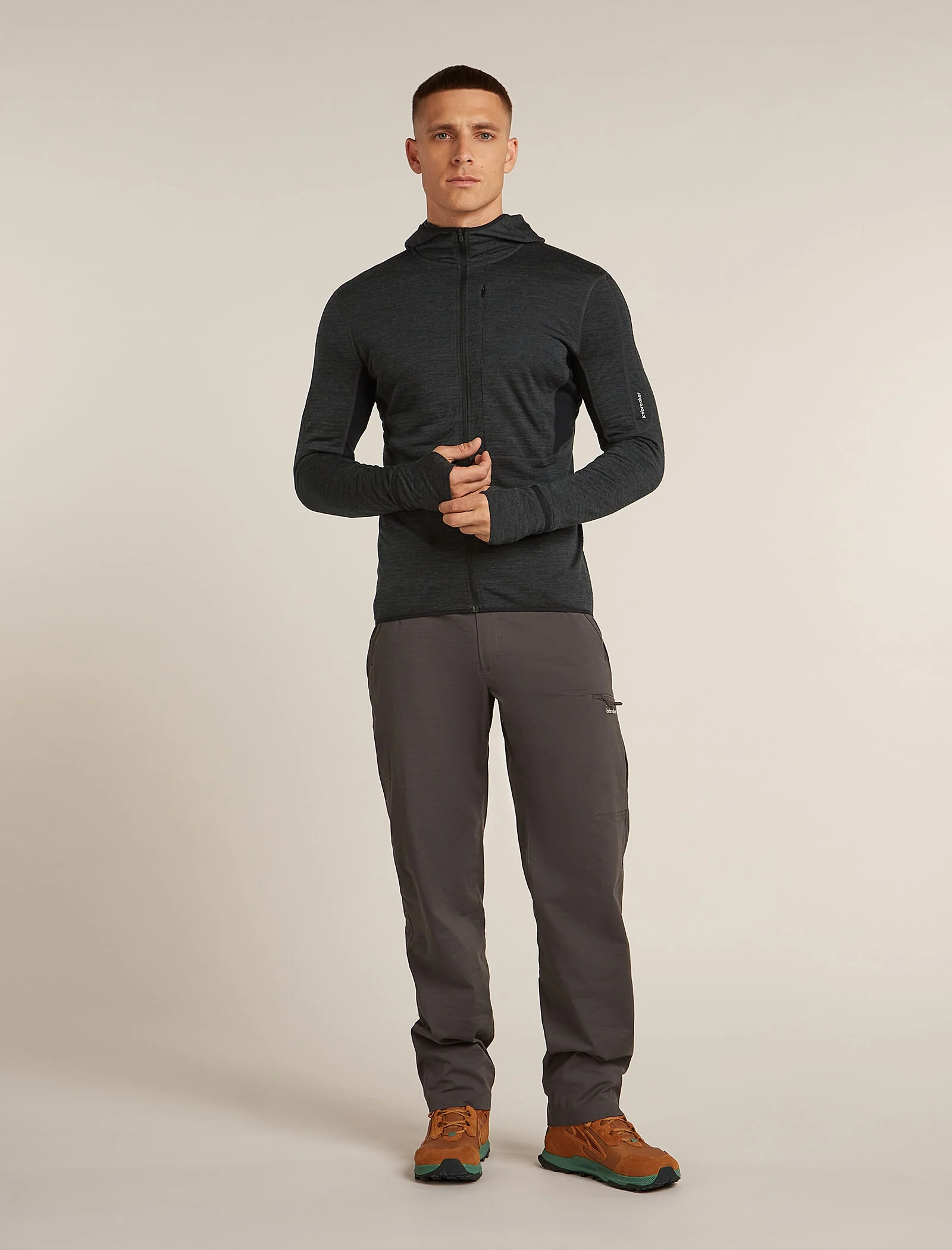 Men's Merino Blend 200 Realfleece™ Descender Long Sleeve Zip Hoodie