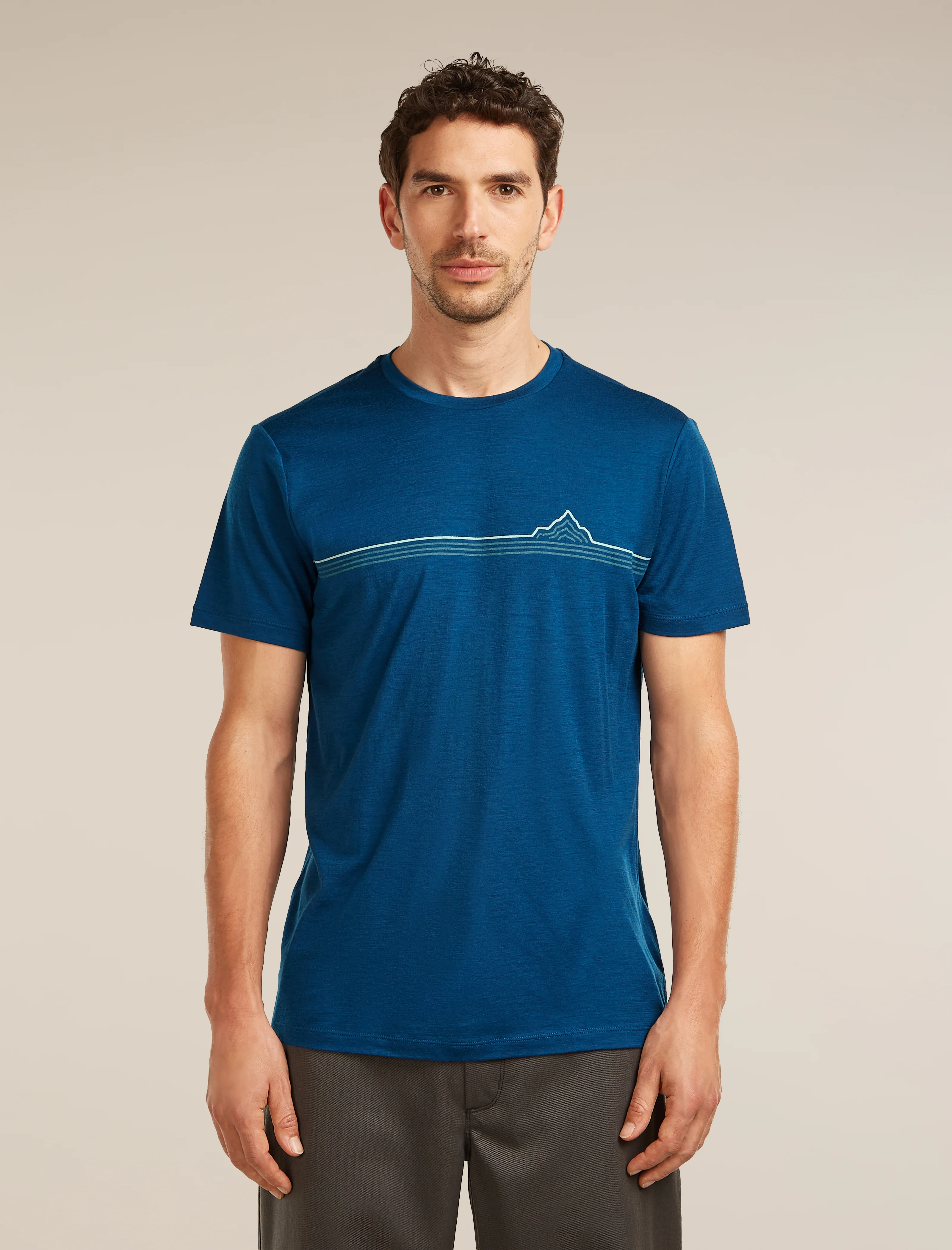 Men's Merino 150 Tech Lite Short Sleeve Tee Range Stripes