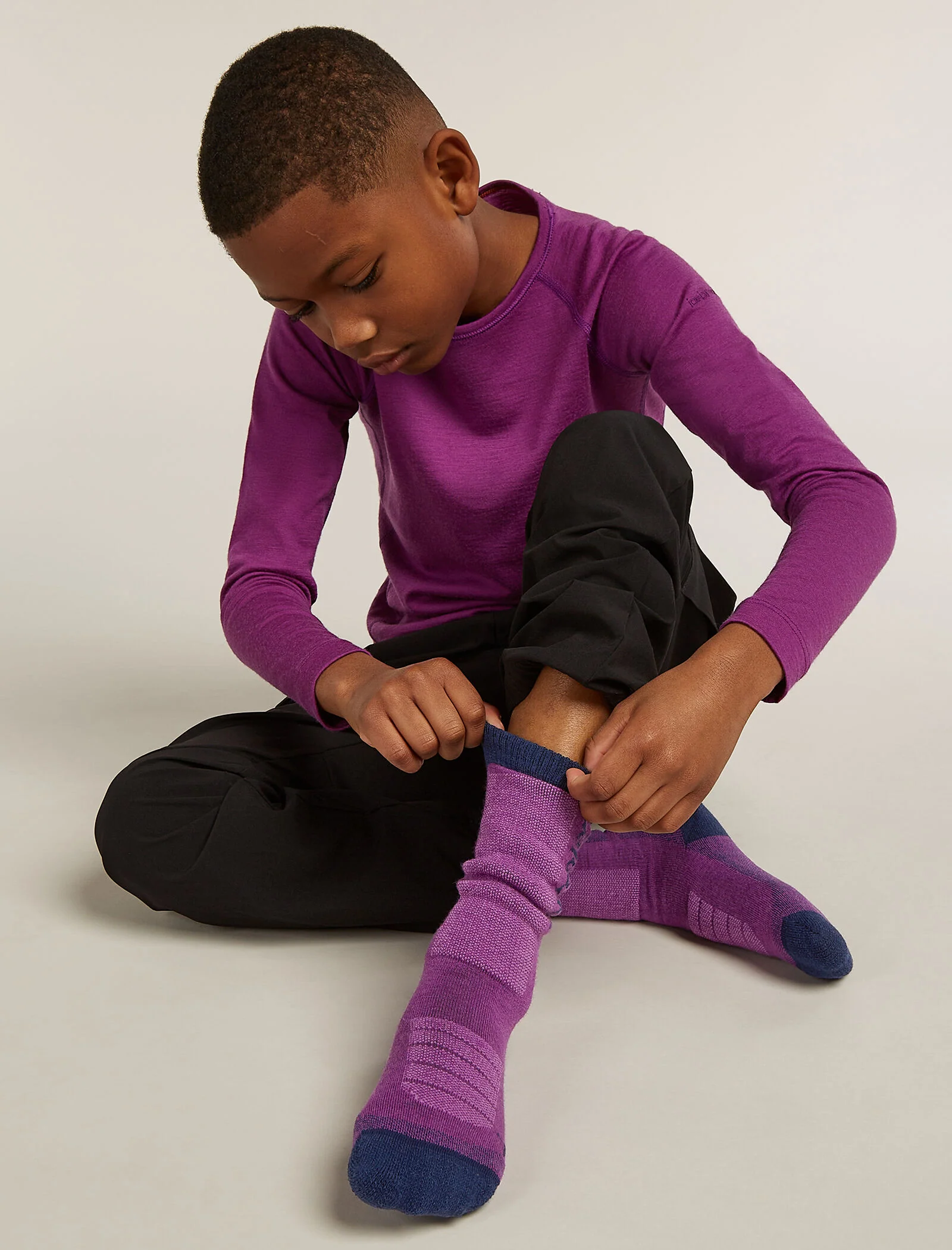 Kids’ Merino Ski+ Medium Over The Calf Socks