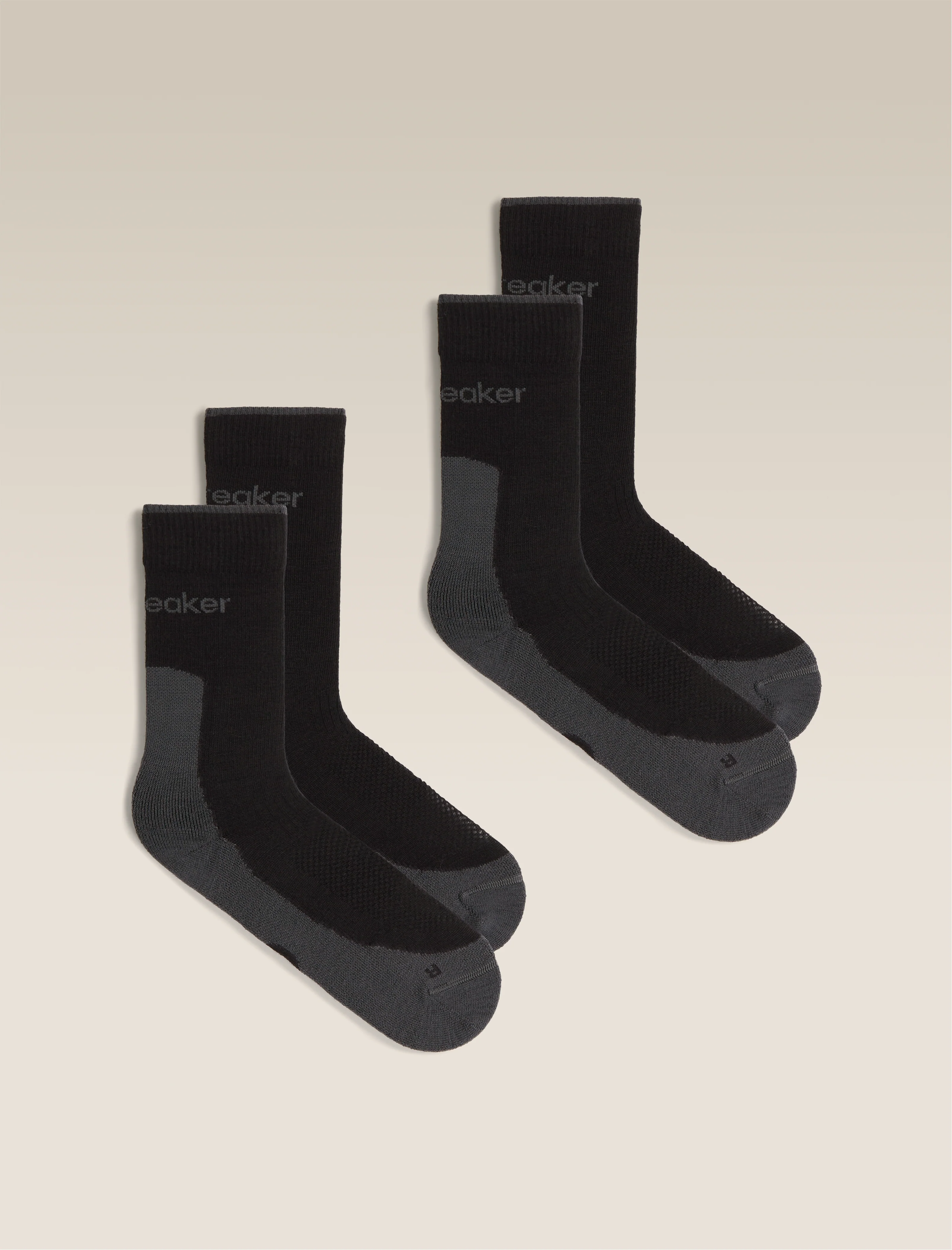 Men's Merino Hike+ Light Crew 2 Pack Socks