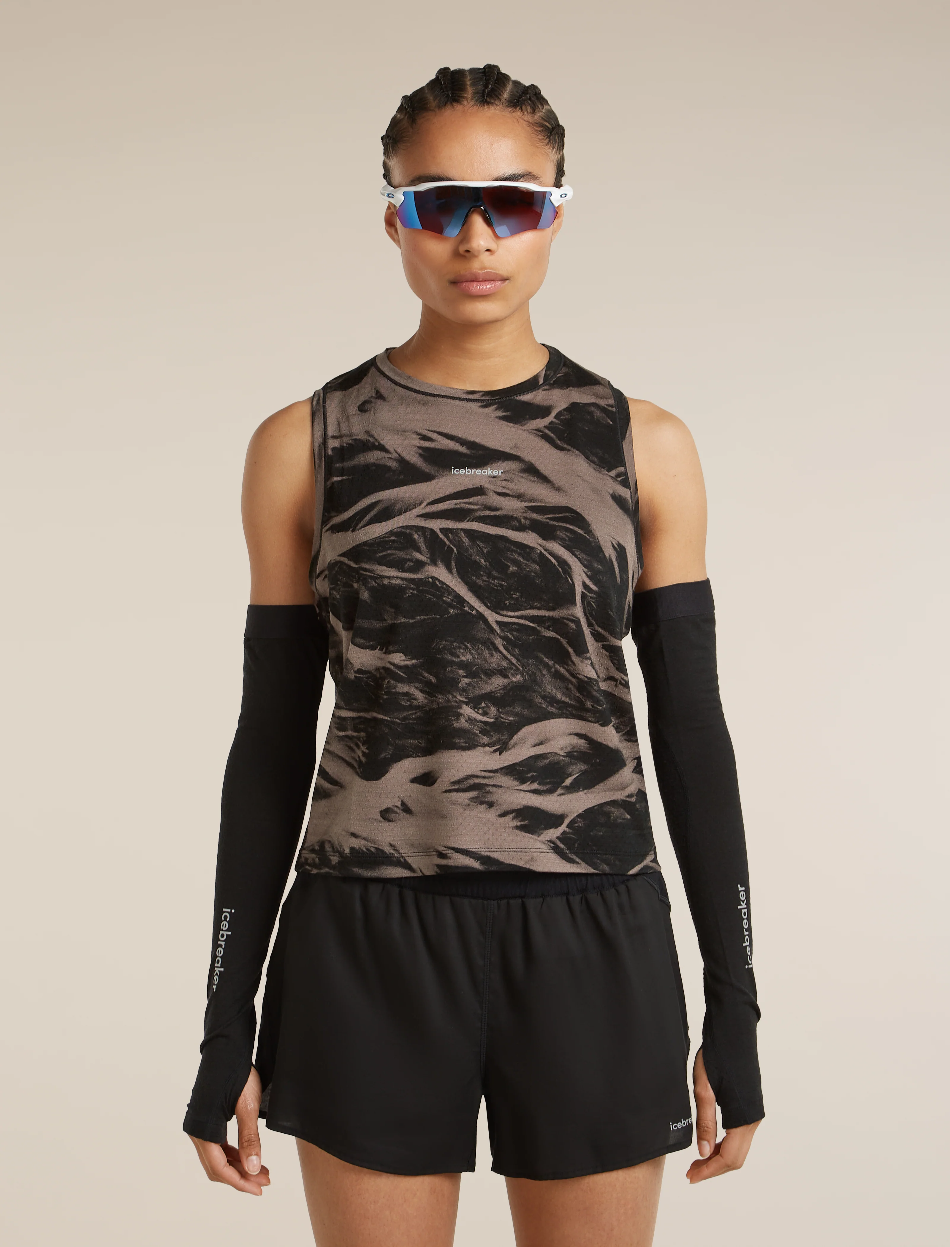 Women's Merino Blend 125 Cool-Lite™ Speed Tank Motion AOP