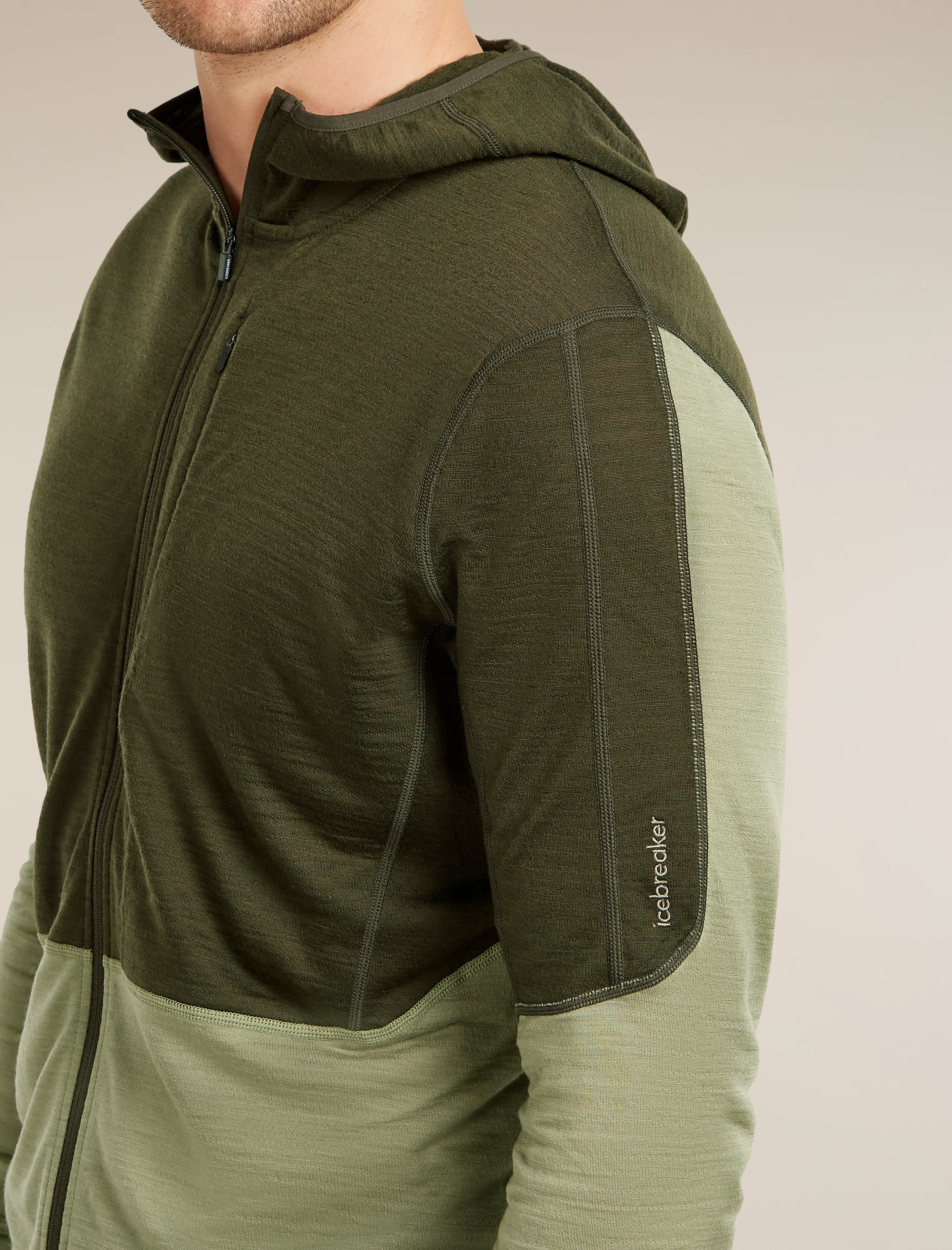Men's Merino Blend 200 RealFleece™ Descender Long Sleeve Zip Hoodie