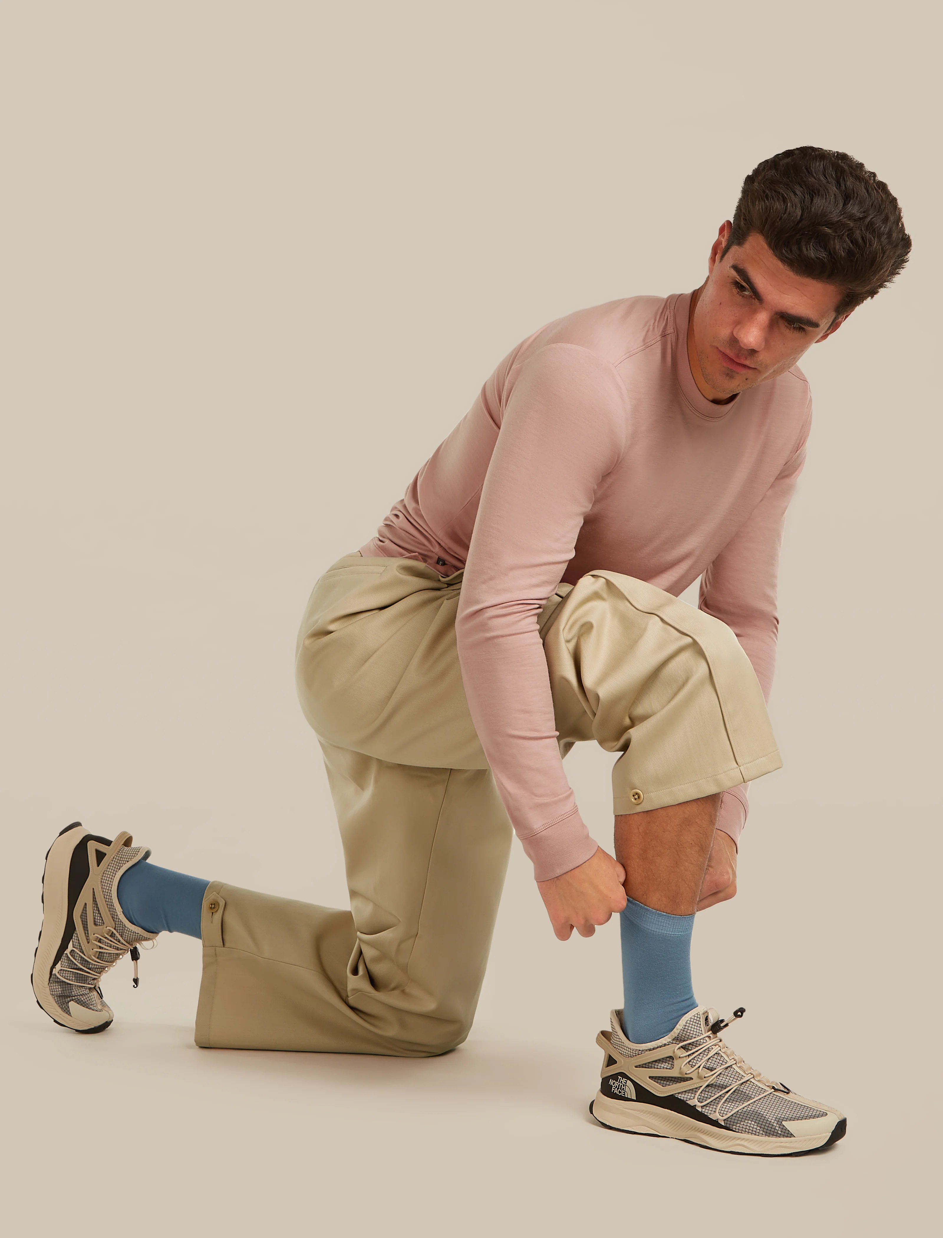 Men's Merino Lifestyle Fine Gauge Crew Socks