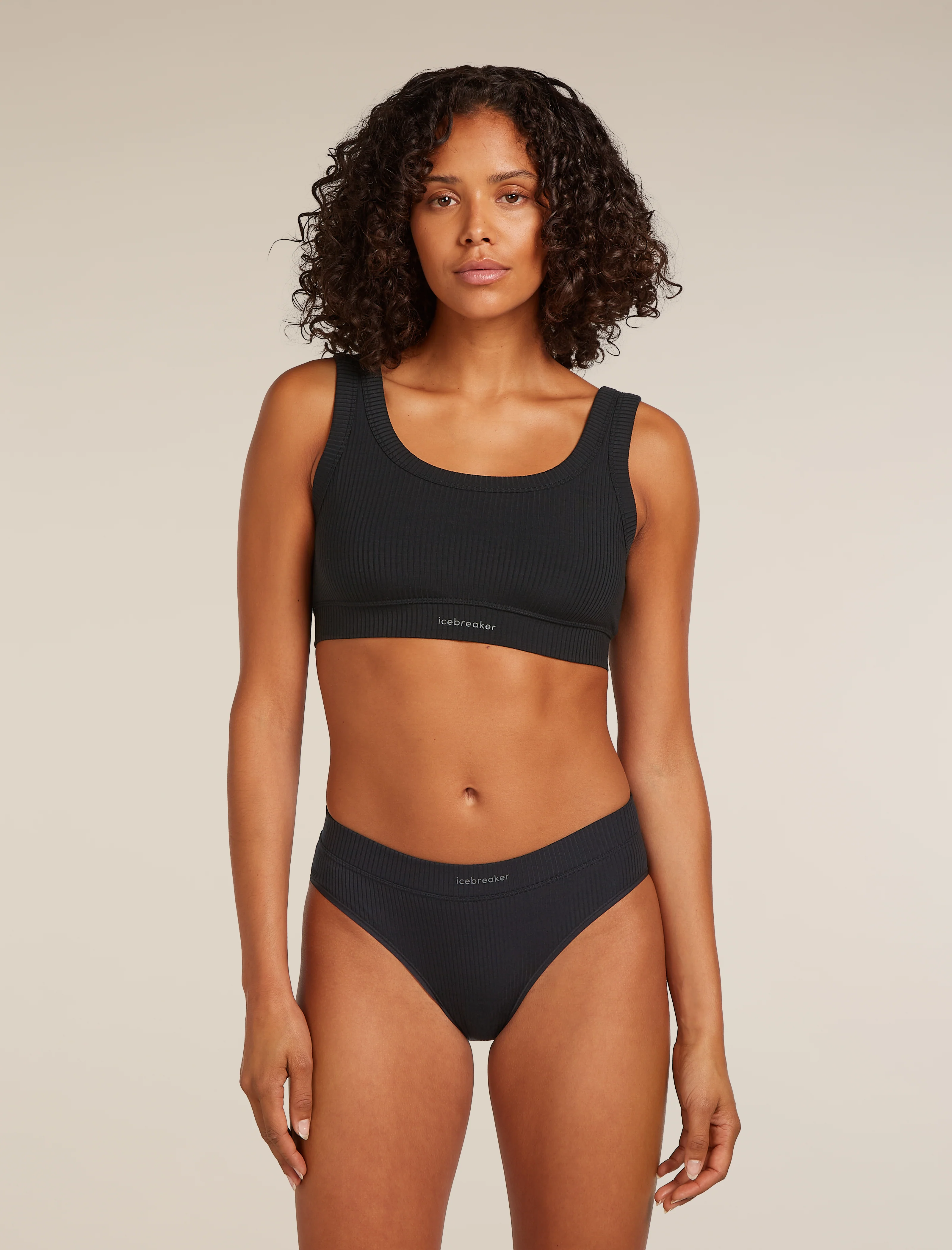 Women's Merino Blend Rib Lotus Bra