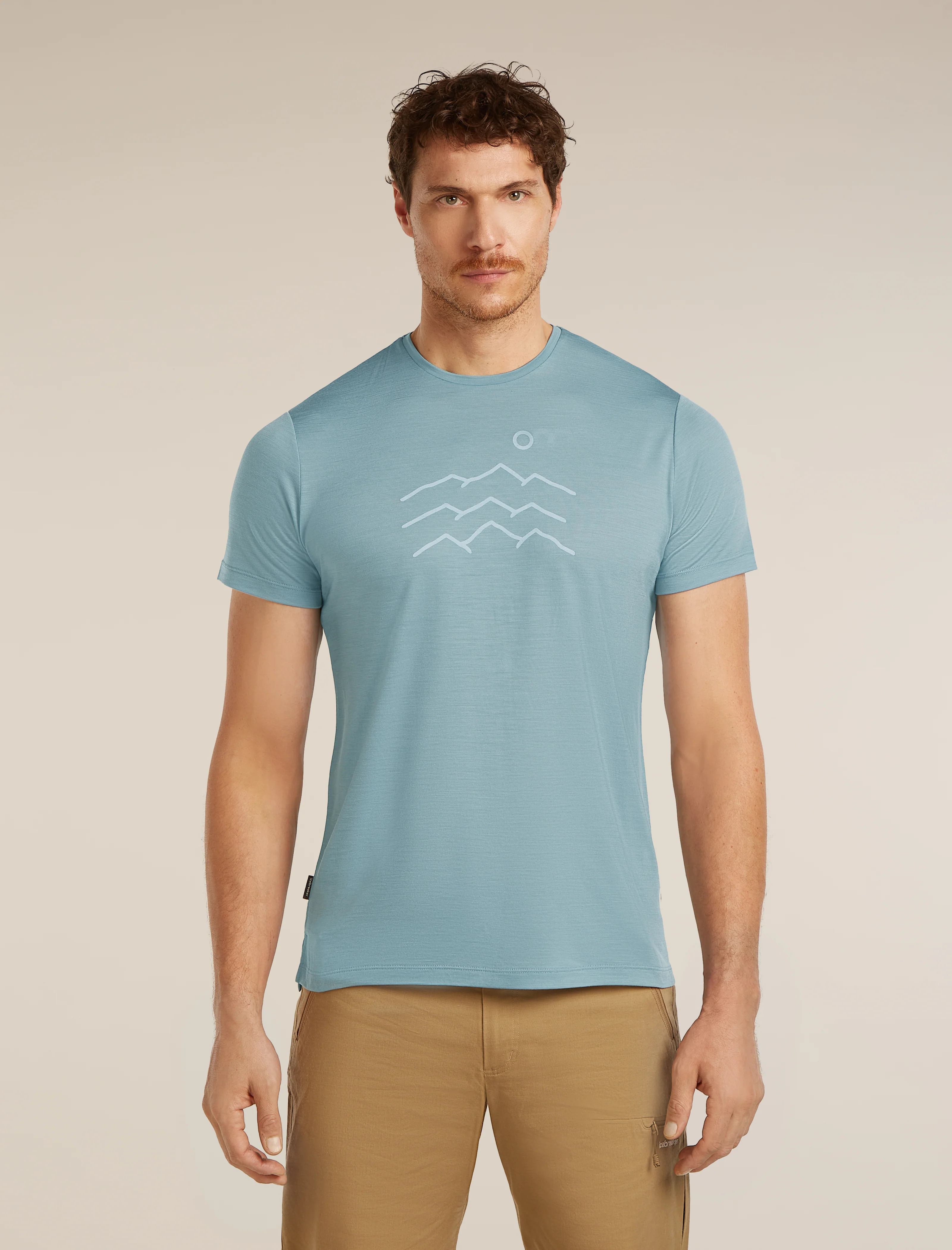 Men's Merino Blend 125 Cool-Lite™ Sphere Short Sleeve Tee Across The Peaks